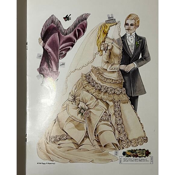 UNCUT A Fashion Dolls Paper Diary Paper Dolls By Peggy Jo Rosamond 1988 - Picture 4 of 4